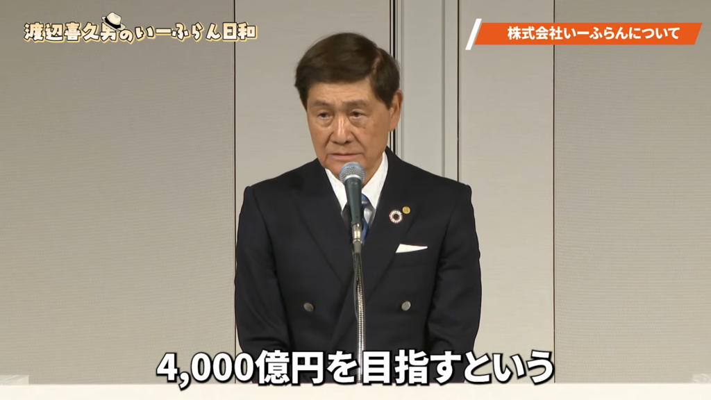 株式会社いーふらん代表取締役会長 渡辺喜久男